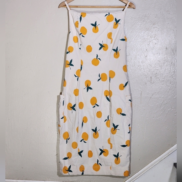 Maeve White and Orange Sleeveless Dress - Picture 3 of 6